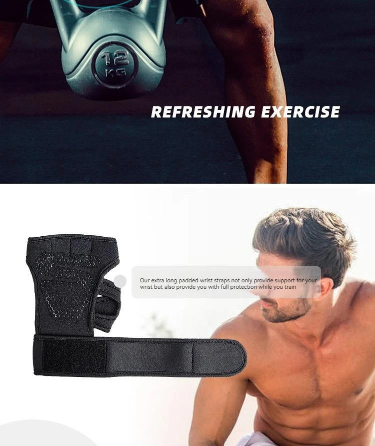 Weightlifting Training Gloves for Men Women Hand Wrist Palm Protector Gloves Fitness Sports Cycling Gymnastics Gym Gloves