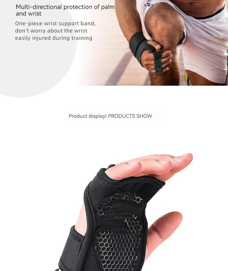 Weightlifting Training Gloves for Men Women Hand Wrist Palm Protector Gloves Fitness Sports Cycling Gymnastics Gym Gloves